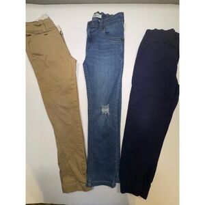 Boys Pants Bundle Levi's 510 Skinny Jeans Abercrombie Chinos Navy Joggers Sz 7/8
